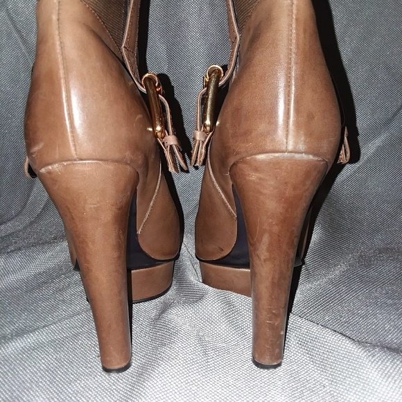 COPY - Brown Donald J Pliner platform booties Sz 8.5 - Picture 6 of 8